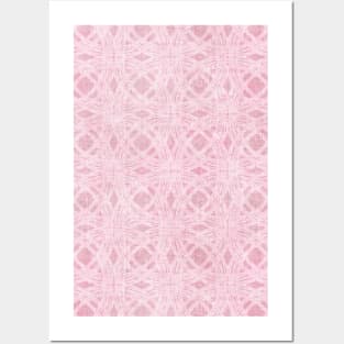 Candy Pink Textured Circles Posters and Art